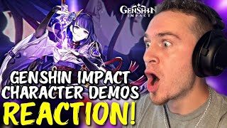 FIRST REACTION to All GENSHIN IMPACT Character Demos  Part 3 [upl. by Jeanine]