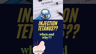 Must know about tetanus injection‼️ when and why⁉️🩺 💉🧪 tetanusvaccine tetanus 💉 [upl. by Eatnad]