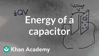 Energy of a capacitor  Circuits  Physics  Khan Academy [upl. by Rip525]