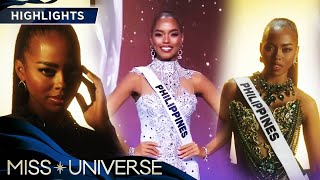 WATCH Miss Universe Philippines Chelsea Manalo enters the Top 30  Miss Universe 2024 [upl. by Amocat805]