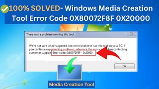 Quick Windows Media Creation Tool Error Code 0X80072F8F 0X20000 While Updating From Windows 7 to10 [upl. by Iot788]