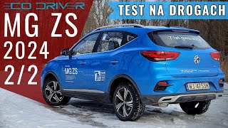 MG ZS 2024  TEST PL 22  Jazda spalanie asystenci cennik  15 106 KM  Exclusive [upl. by Atekihs]