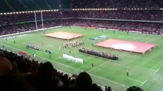 Welsh Anthem  Wales V Tonga [upl. by Aldarcie]