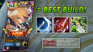 LESLEY BEST BUILD 2024 Must Try🔥 BUILD LESLEY TOP 1 GLOBAL MLBB [upl. by Emylee]