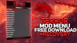 BEST GTA V ONLINE 154 MOD MENU 2021  TERROR MOD MENU FOR FREE Tutorial WORKING [upl. by Kenric]