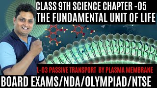 L03Class 9 science fundamental unit of life passive transport across cell membraneclass9biology [upl. by Ignatia63]