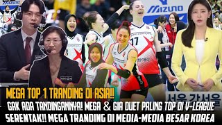 MEDIA KOREA quotIndonesia harus BANGGA punya MEGAquot Duet MEGA GIA jadi paling MENAKUTKAN di VLEAGUE [upl. by Kathi]