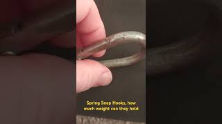 How much  does a snap hook hold  shortvideo automobile tools world fitness 300lbs [upl. by Lerad]