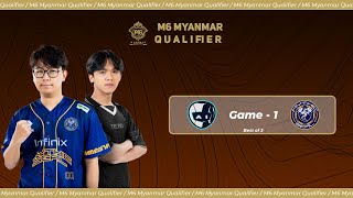 Game  1 AI ESPORTS vs MYTHIC SEAL  M6 Myanmar Qualifier [upl. by Ennoirb]