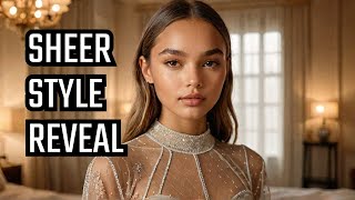 4K Transparent Try on haul with Inka Williams 2024  Try On SeeThrough  Sheer Top Haul 2024 [upl. by Peri]