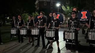 Marching Illini drumline 91523 [upl. by Fields]