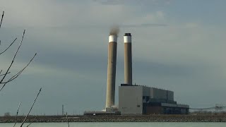 Towers at Nanticoke Generating Station detonated [upl. by Secnarfyram]