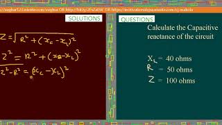 How to calculate Capacitive reactance [upl. by Ahsienauq475]