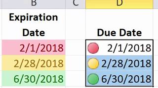 Threshold Alert in Excel to Highlight Expiration Dates  Conditional Formatting  Today Formula [upl. by Damales]