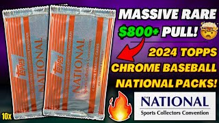 MASSIVE 800 PULL🤯🔥 2024 TOPPS CHROME BASEBALL NATIONAL REDEMPTION SILVER PACK REVIEW⚾️ [upl. by Abeu947]