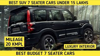 Top best suv car under 15 lakhs in India 7 seater  joravar cars  7seater [upl. by Wiedmann]