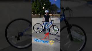 Walmart bike vs Skatepark 😬 mtb viral bmx beginnermtb walmart [upl. by Anitirhc]