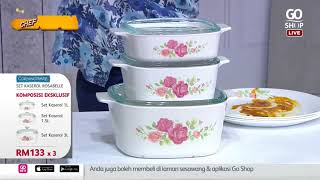 Corelle Rosabelle amp Corningware Casserole  Chef Wan The Shopping King [upl. by Anela]