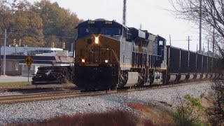 CSX 3130 and CSX 3422 pull a CSX Coal Train through Thorsby AL BampA [upl. by Kelsi]