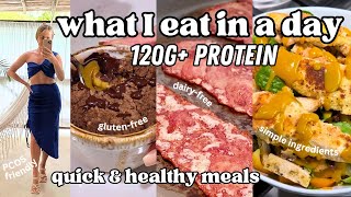 WHAT I EAT IN A DAY W PCOS  100g Protein  Glutenfree Dairyfree Soyfree  Easy Healthy Meals [upl. by Briscoe]