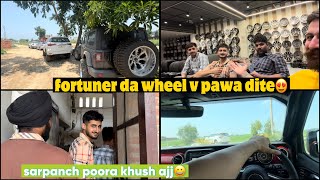 Fortuner da wheel v pawa dite ajj  mahabir poora khush ajj  Dhillonpreet Vlog [upl. by Salahcin]