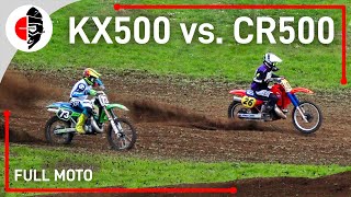 CR500 w Pro Rider HUNTS DOWN Kawasaki KX500  2023 2 Stroke Nationals FULL MOTO [upl. by Hays]