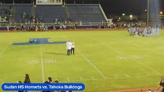 2024 SHS Football  Sudan Hornets vs Tahoka Bulldogs [upl. by Lucita]