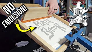 Screen Printing with Permanent Vinyl  DIY Wizardry Ep 7 [upl. by Tsenrae]