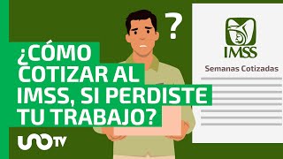 ¿Cómo seguir cotizando al IMSS si perdiste tu trabajo [upl. by Roper]