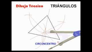 DIBUJO TÉCNICO Triángulos Circuncentro [upl. by Anceline837]