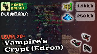 TIBIA EK HUNT SOLO 138 VAMPIRES CRYPT EDRON [upl. by Gay]