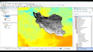 How to create raster layer from NetCDF file and extract area of ​​interest in ArcMap [upl. by Aiet]