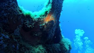 Immersione Doppia Secca S Caterina Villasimius  Xiaomi Yi 4K Scuba Diving [upl. by Eleik527]