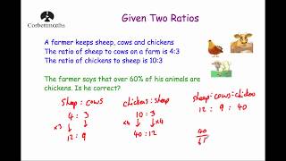 Given Two Ratios  Corbettmaths [upl. by Andel]