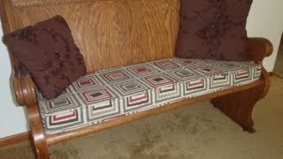 Bench Cushion with Piping [upl. by Yauq713]