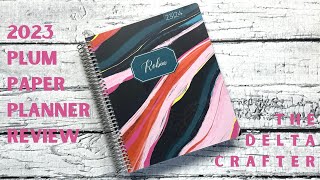 2023 Plum Paper Planner Review [upl. by Nwhas]