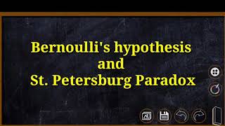 Bernoulli hypothesis and St Petersburg Paradox  Consumers choices involving Risk  Micro Economics [upl. by Odo652]