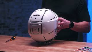 How to Install a Visor on a Schutt F7 Football Helmet [upl. by Radburn]