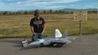 F22 RAPTOR Twin 70mm JET Flight Review [upl. by Ahsitil]