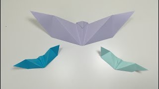 COMO HACER UN MURCIÉLAGO DE PAPEL ORIGAMI [upl. by Gilemette]