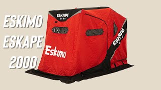 Eskimo Eskape 2000 Ice Fishing Sled Shelter  Eskape Series [upl. by Fanchet]