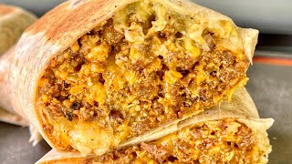 Chorizo Egg and Cheese Breakfast Burritos  Grill Nation [upl. by Learsiy]