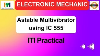 Astable Multivibrator practical using IC 555  Freerunning Multivibrator  AstableMultivibrator [upl. by Lotz30]