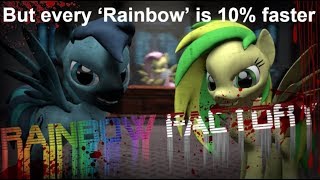 Rainbow Factory But every Rainbow makes it 10 faster [upl. by Hallam]