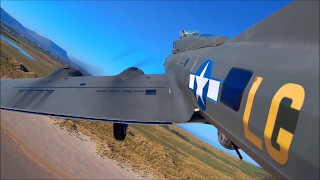 B17G Crash RC Model Flying Fortress [upl. by Ahsea]