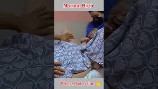 Normal Birth birth hospital mother baby cute [upl. by Anelak675]