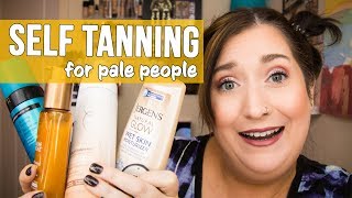 SELF TANNING FOR PALE PEOPLE  Testing St Tropez Ulta LOreal Sublime Bronze amp More [upl. by Ahso]