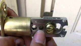 Installing a Doorknob with Keyed Lock [upl. by Cenac]