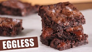 My Best Eggless Fudgy Brownies  How Tasty Channel [upl. by Eek82]