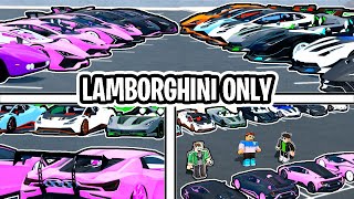 I Hosted THE LARGEST LAMBORGHINI ONLY Meet Up In Car Dealership Tycoon 2024 [upl. by Bleier]